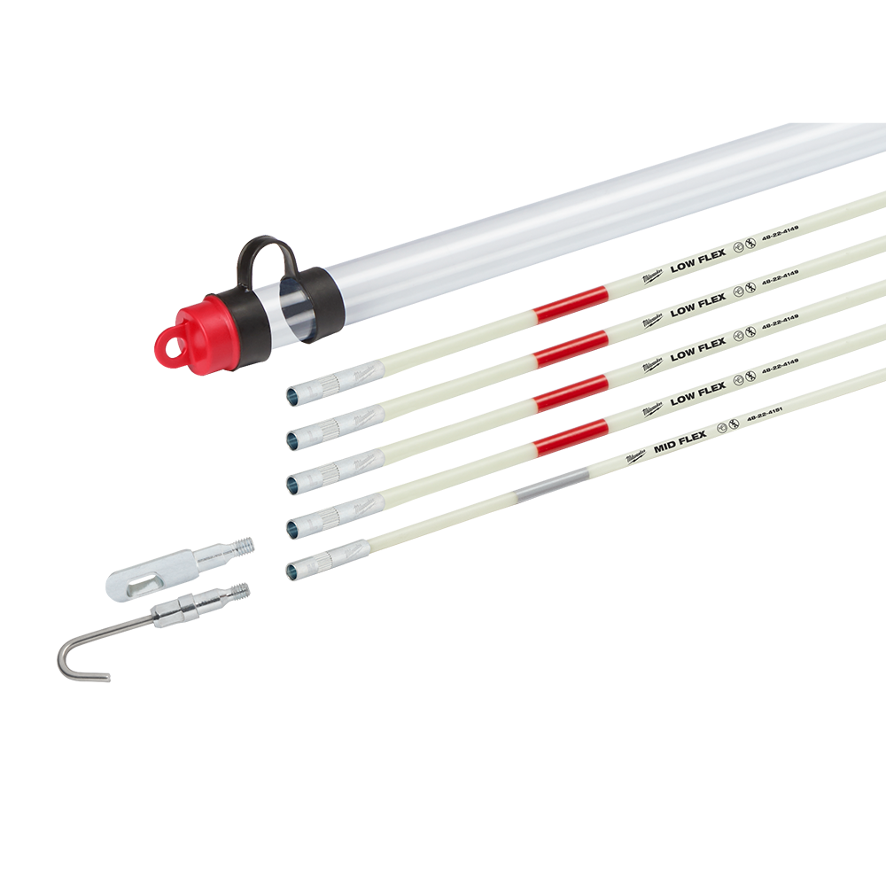 Milwaukee Fish Stick Combo Kit 7.5m (25ft) - 48224160 - Available at Power Tool Specialists, Carlton, Victoria, Australia.