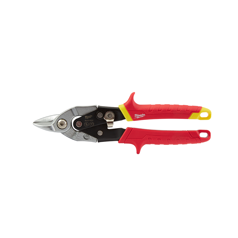 Milwaukee Tin Snips Bulldog - 48224500 - Available at Power Tool Specialists, Carlton, Victoria, Australia.