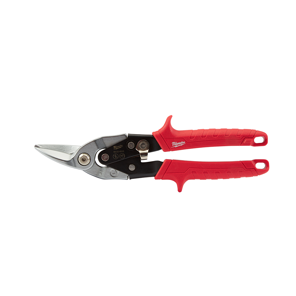 Milwaukee Tin Snips Left Cutting - 48224510 - Available at Power Tool Specialists, Carlton, Victoria, Australia.