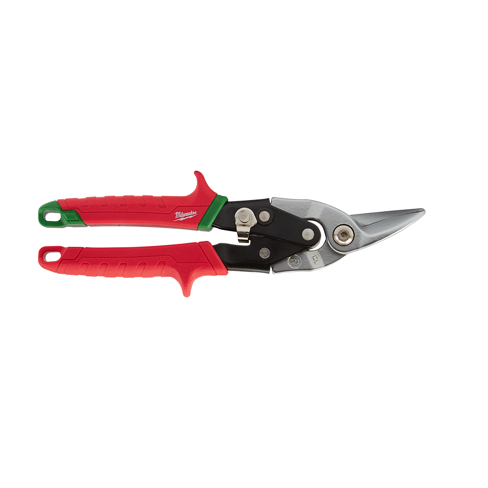 Milwaukee Tin Snips Right Cutting - 48224520 - Available at Power Tool Specialists, Carlton, Victoria, Australia.