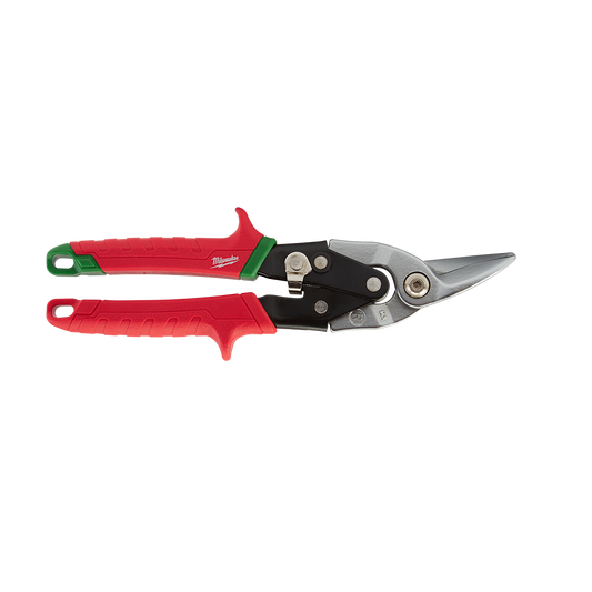 Milwaukee Tin Snips Right Cutting - 48224520 - Available at Power Tool Specialists, Carlton, Victoria, Australia.