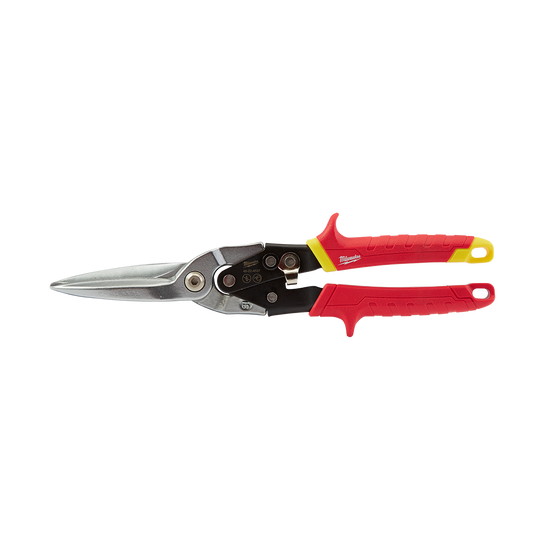 Milwaukee Tin Snips Long Cut Straight  - 48224537 - Available at Power Tool Specialists, Carlton, Victoria, Australia.