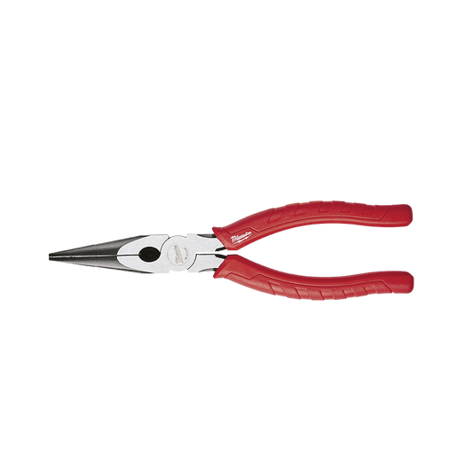 Milwaukee Long Nose Pliers 200mm (8") - 48226101 - Available at Power Tool Specialists, Carlton, Victoria, Australia.