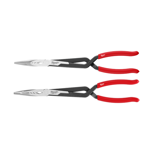 Milwaukee 2pc Long Reach Pliers Set - 48226542 - Available at Power Tool Specialists, Carlton, Victoria, Australia.