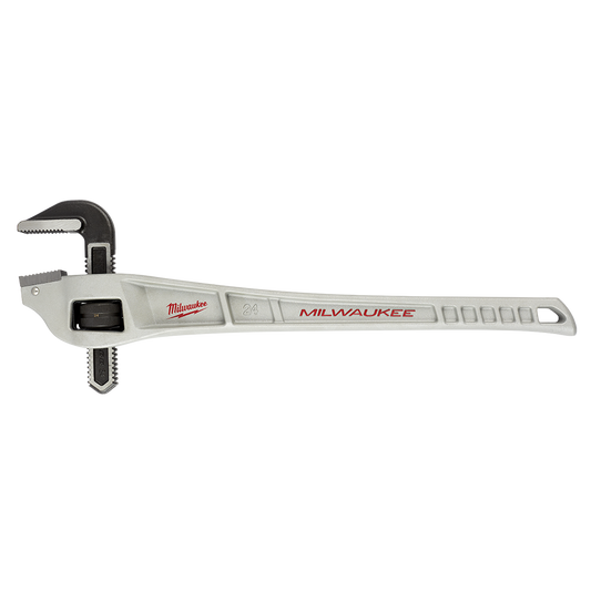 Milwaukee Aluminum Offset Pipe Wrench 600mm (24’’)  - 48227182 - Available at Power Tool Specialists, Carlton, Victoria, Australia.