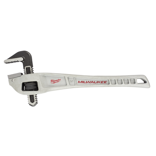 Milwaukee Aluminum Offset Pipe Wrench 355mm (14’’) - 48227184 - Available at Power Tool Specialists, Carlton, Victoria, Australia.