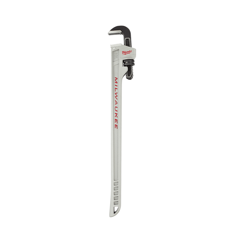Milwaukee Aluminum Pipe Wrench Power length Handle (10") - 48227213 - Available at Power Tool Specialists, Carlton, Victoria, Australia.