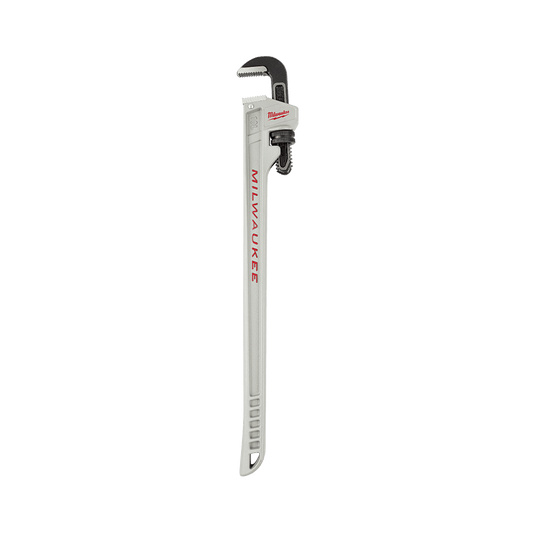 Milwaukee Aluminum Pipe Wrench Power length Handle (10") - 48227213 - Available at Power Tool Specialists, Carlton, Victoria, Australia.