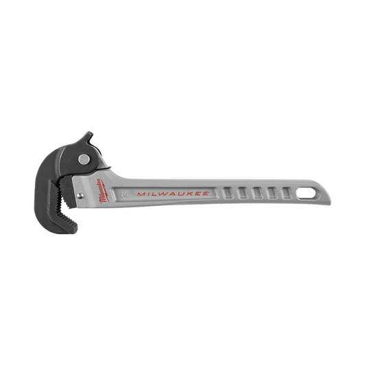 Milwaukee Aluminium Self Adjusting Pipe Wrench 355m (14”) - 48227414 - Available at Power Tool Specialists, Carlton, Victoria, Australia.