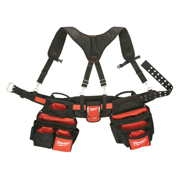 Milwaukee Contractor WorkBelt w SuspensionRig  - 48228120 - Available at Power Tool Specialists, Carlton, Victoria, Australia.