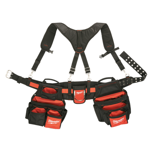 Milwaukee Contractor WorkBelt w SuspensionRig  - 48228120 - Available at Power Tool Specialists, Carlton, Victoria, Australia.