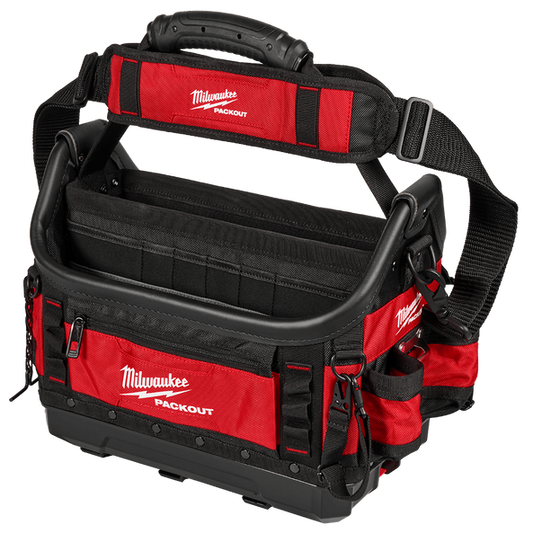 Milwaukee PACKOUT™ Structured 15" Open Tote  - 48228317 - Available at Power Tool Specialists, Carlton, Victoria, Australia.