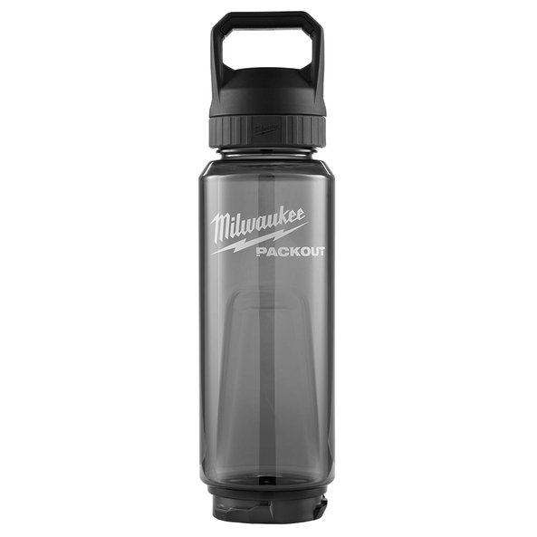 Milwaukee PACKOUT™ 1005ml (34oz) Plastic Bottle Black - 48228372B - Available at Power Tool Specialists, Carlton, Victoria, Australia.