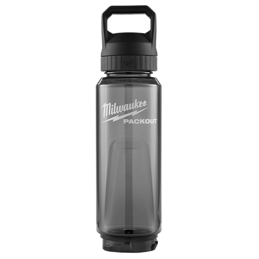 Milwaukee PACKOUT™ 1005ml (34oz) Plastic Bottle Black - 48228372B - Available at Power Tool Specialists, Carlton, Victoria, Australia.