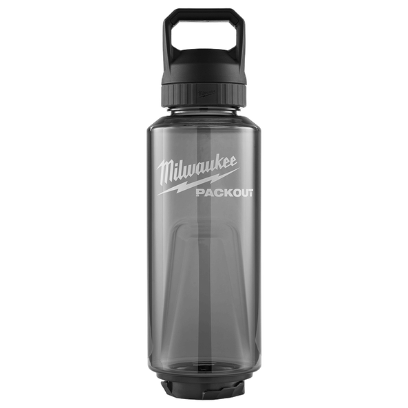 Milwaukee PACKOUT™ 1420ml (48oz) Plastic Bottle Black - 48228373B - Available at Power Tool Specialists, Carlton, Victoria, Australia.