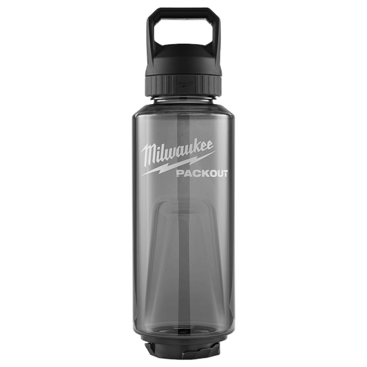 Milwaukee PACKOUT™ 1420ml (48oz) Plastic Bottle Black - 48228373B - Available at Power Tool Specialists, Carlton, Victoria, Australia.