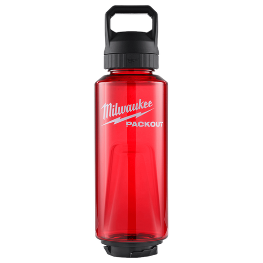 Milwaukee PACKOUT™ 1420ml (48oz) Plastic Bottle Red - 48228373R - Available at Power Tool Specialists, Carlton, Victoria, Australia.