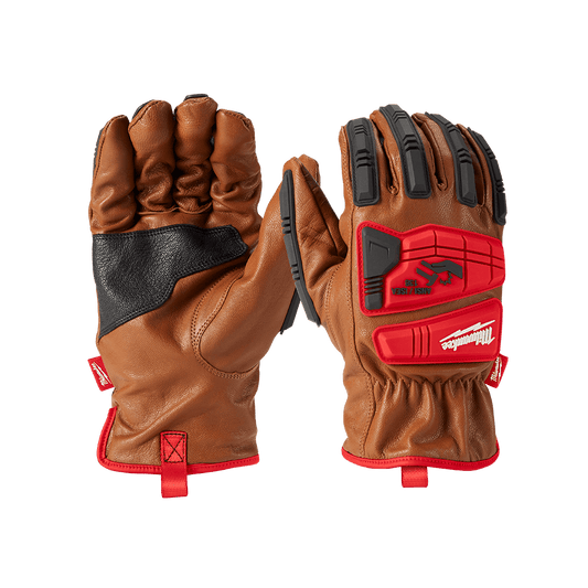 Milwaukee Impact Cut 3(C) Goatskin Leather Gloves 1 Pack - L - 48228772 - Available at Power Tool Specialists, Carlton, Victoria, Australia.