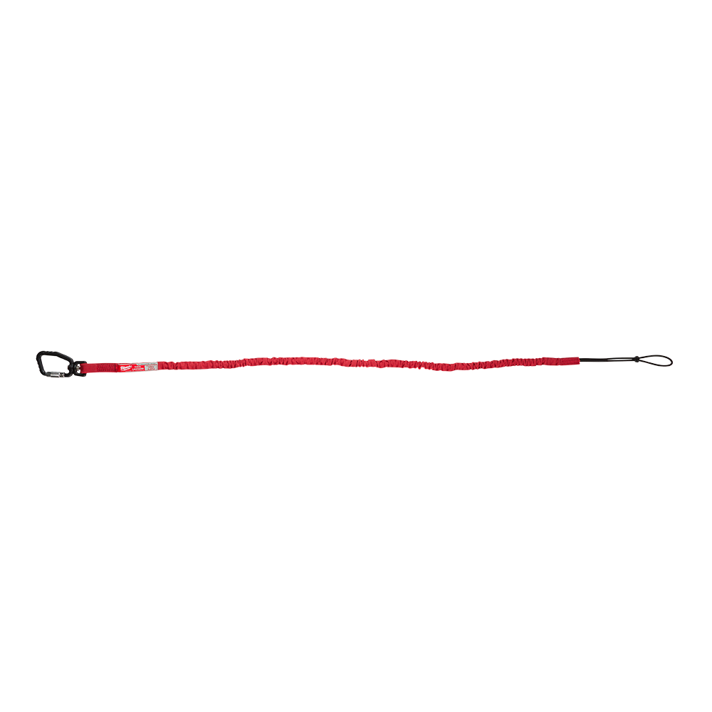 Milwaukee 4.5kg (10lb) 1370mm Locking Tool Lanyard Extended Reach 1 Pack - 48228811 - Available at Power Tool Specialists, Carlton, Victoria, Australia.