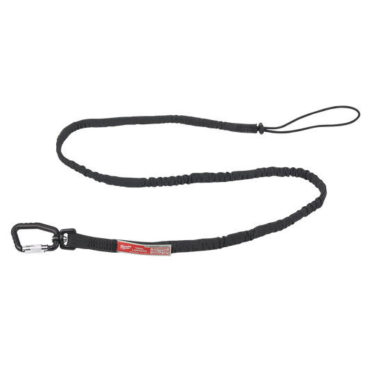 Milwaukee 6.8kg (15lb) 1830mm Locking Tool Lanyard Extended Reach 1 Pack - 48228817 - Available at Power Tool Specialists, Carlton, Victoria, Australia.