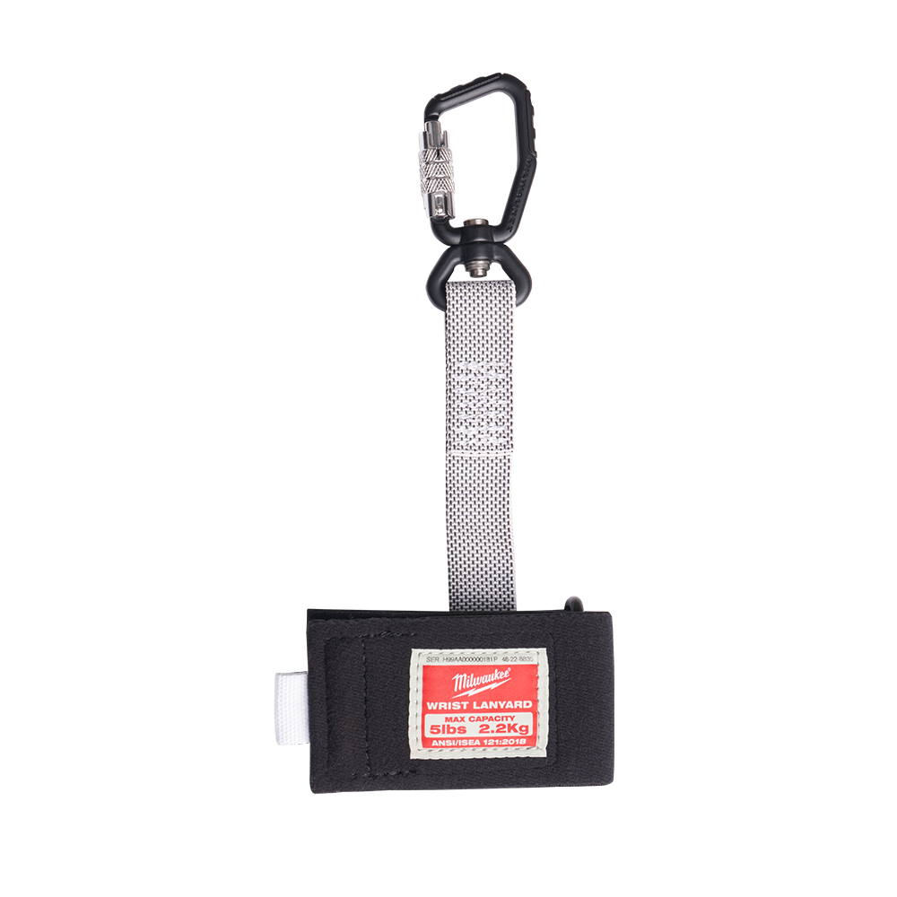 Milwaukee 2.2kg (5lb) Wrist Lanyard with Locking Quick Connect 1 Pack - 48228835 - Available at Power Tool Specialists, Carlton, Victoria, Australia.