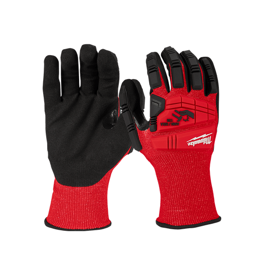 Milwaukee Impact Cut 3(C) Nitrile Dipped Gloves 1 Pack - XXL - 48228974 - Available at Power Tool Specialists, Carlton, Victoria, Australia.