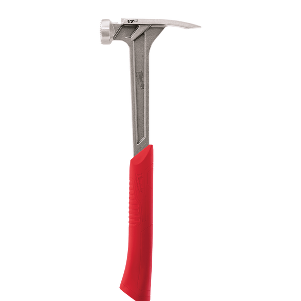 Milwaukee 17oz Milled Face Steel Framing Hammer - 48229016A - Available at Power Tool Specialists, Carlton, Victoria, Australia.