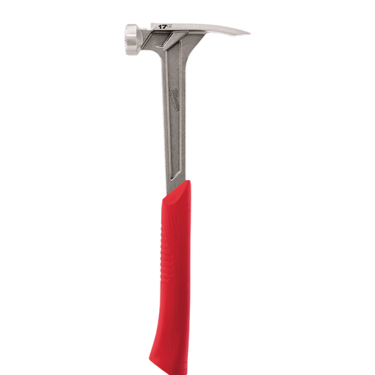 Milwaukee 17oz Milled Face Steel Framing Hammer - 48229016A - Available at Power Tool Specialists, Carlton, Victoria, Australia.