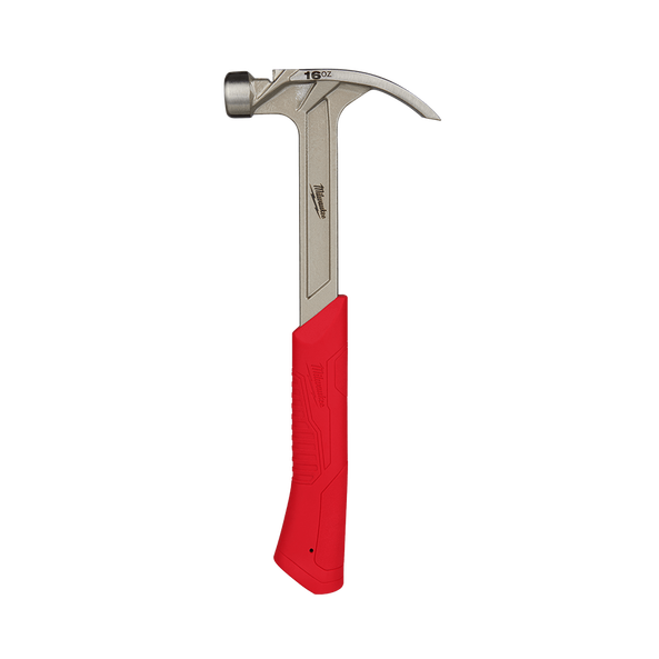 Milwaukee 16oz Smooth Face Steel Hybrid Claw Hammer - 48229018A - Available at Power Tool Specialists, Carlton, Victoria, Australia.