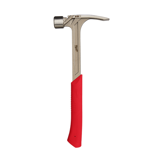 Milwaukee 28oz Milled Face Steel Framing Hammer - 48229029A - Available at Power Tool Specialists, Carlton, Victoria, Australia.