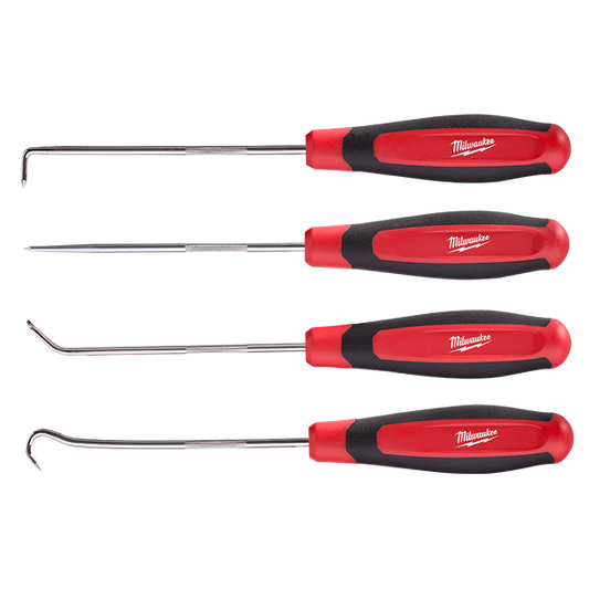 Milwaukee Mil Hook & Pick 4 Pce Set - 48229215 - Available at Power Tool Specialists, Carlton, Victoria, Australia.