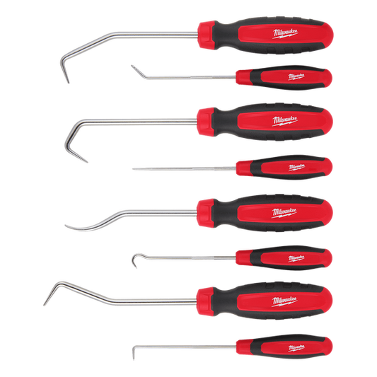 Milwaukee Mil Hook & Hose Pick 8 Pce Set - 48229218 - Available at Power Tool Specialists, Carlton, Victoria, Australia.
