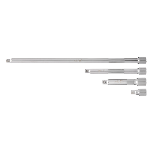 Milwaukee 4pc 3/8” Drive Extension Set - 48229341 - Available at Power Tool Specialists, Carlton, Victoria, Australia.