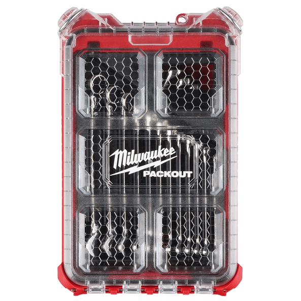 Milwaukee PACKOUT™ 15 Piece Combination Wrench Set - Metric - 48229483 - Available at Power Tool Specialists, Carlton, Victoria, Australia.