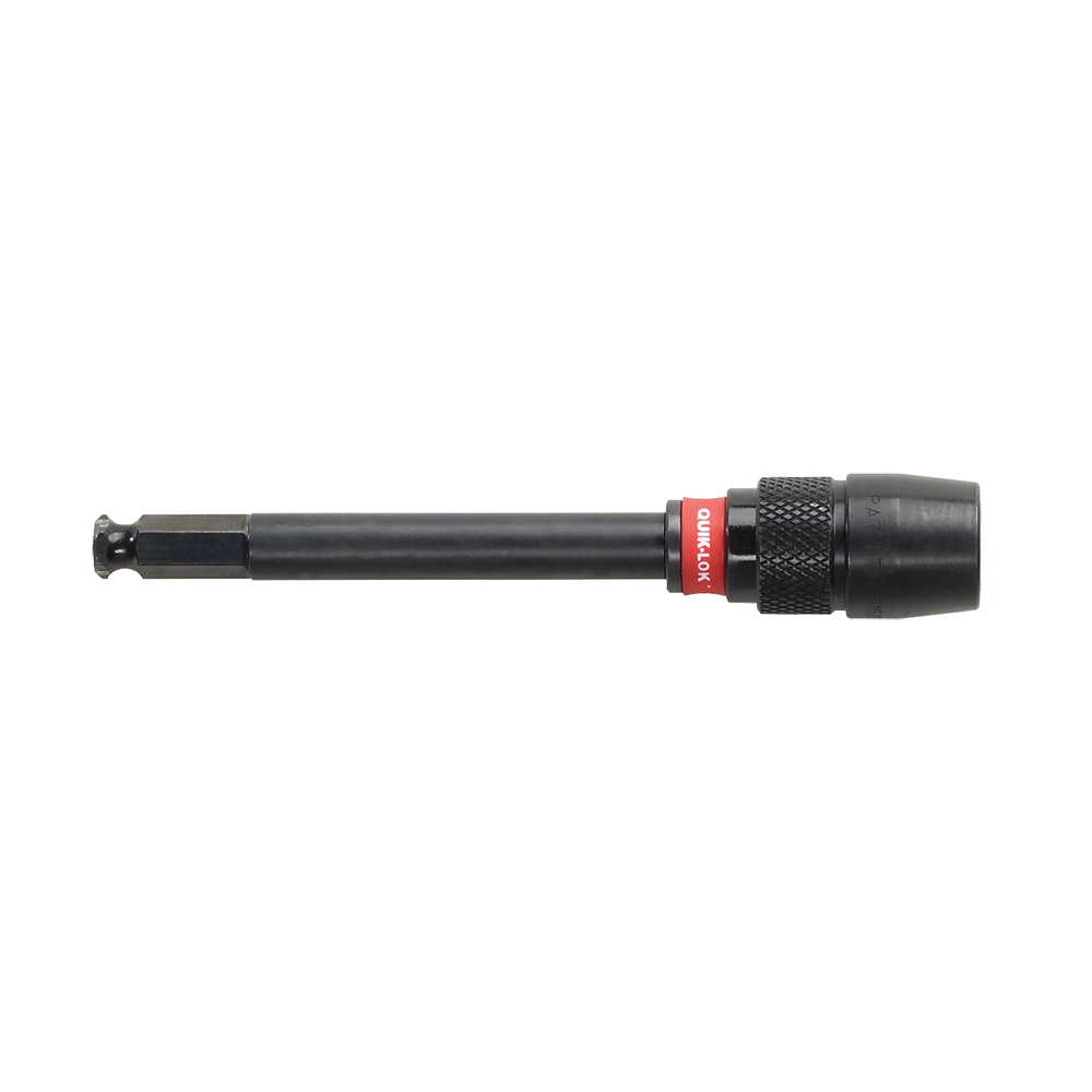 Milwaukee QUIK-LOK™ Extension 140mm x 7/16" Hex - 48281030 - Available at Power Tool Specialists, Carlton, Victoria, Australia.
