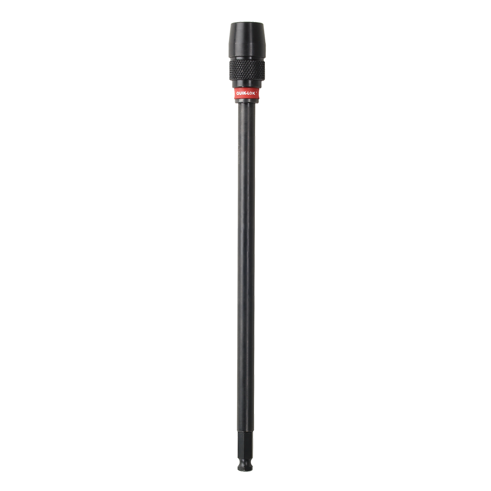 Milwaukee QUIK-LOK™ Extension 300mm x 7/16" Hex - 48281040 - Available at Power Tool Specialists, Carlton, Victoria, Australia.
