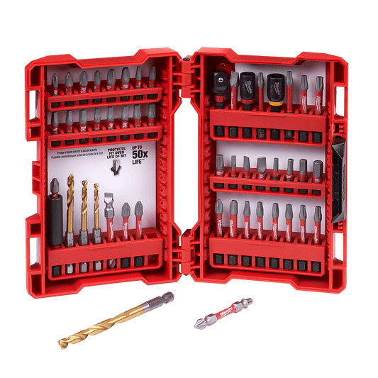 Milwaukee SHOCKWAVETM 50Pc Drill and Impact Drive Set - 48324024 - Available at Power Tool Specialists, Carlton, Victoria, Australia.