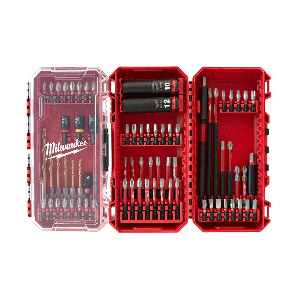Milwaukee SHOCKWAVE™ 75PC Drill, Drive and Fastening Set - 48324048 - Available at Power Tool Specialists, Carlton, Victoria, Australia.