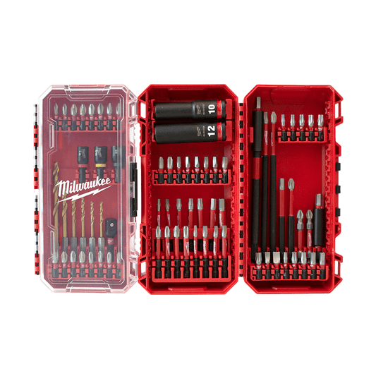 Milwaukee SHOCKWAVE™ 75PC Drill, Drive and Fastening Set - 48324048 - Available at Power Tool Specialists, Carlton, Victoria, Australia.