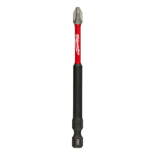 Milwaukee SHOCKWAVE™ Power Bit Phillips #2 89mm (3.5") 25 Pce - 48324791A - Available at Power Tool Specialists, Carlton, Victoria, Australia.