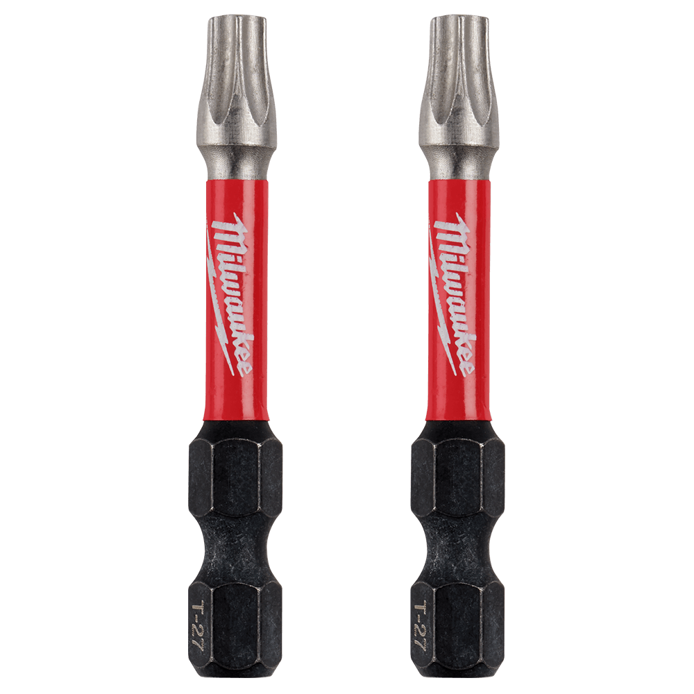 Milwaukee SHOCKWAVE™ Power Bit Torx T27 50MM (2") 2PK - 48324586 - Available at Power Tool Specialists, Carlton, Victoria, Australia.