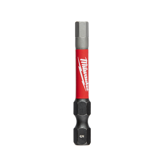 Milwaukee SHOCKWAVE™ Power Bit Hex 5mm 50mm (2") pkt 5 - 48324653 - Available at Power Tool Specialists, Carlton, Victoria, Australia.