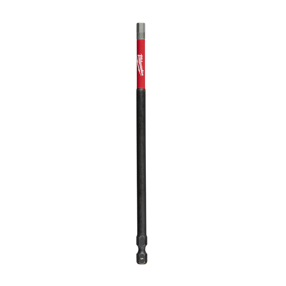 Milwaukee SHOCKWAVE™ Power Bit Hex 5mm 150mm (6")  - 48324853 - Available at Power Tool Specialists, Carlton, Victoria, Australia.
