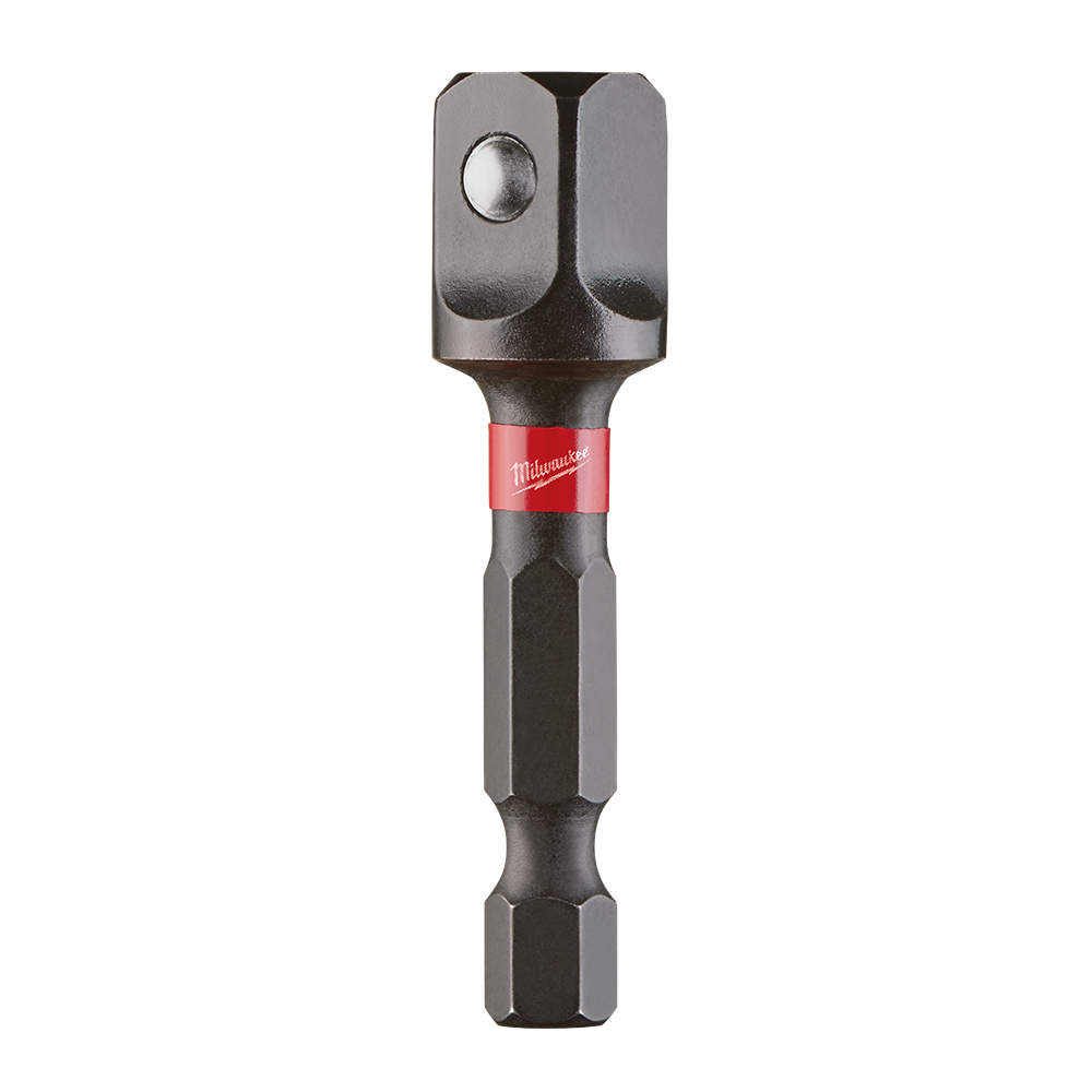 Milwaukee SHOCKWAVE™ Power Bit Socket Adapter 1/4" Hex to 3/8" Square 10 Pce - 48325731A - Available at Power Tool Specialists, Carlton, Victoria, Australia.