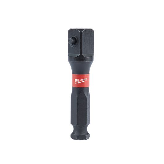 Milwaukee SHOCKWAVE™ Power Bit Socket Adapter 7/16" Square to 1/2" Hex - 48325100 - Available at Power Tool Specialists, Carlton, Victoria, Australia.