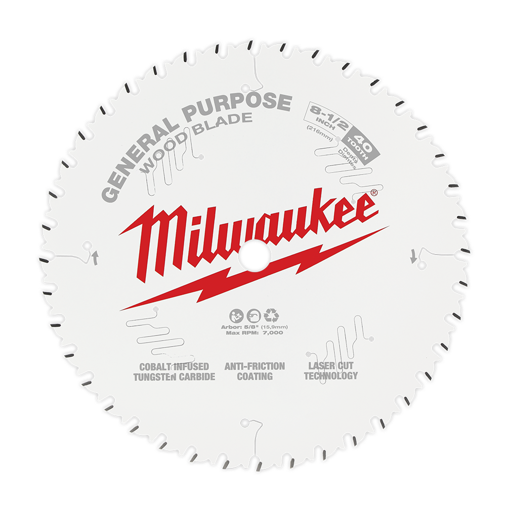 Milwaukee 8-1/4" 210mm 60T ULTRA FINE Blade - 48408824 - Available at Power Tool Specialists, Carlton, Victoria, Australia.