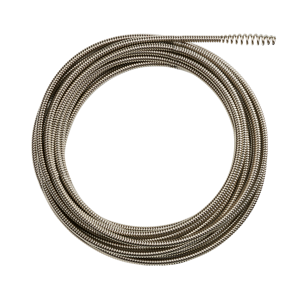 Milwaukee M12™ Drain Snake cable 7.9mm x 7.6m Bulb Head Cable - 48532571 - Available at Power Tool Specialists, Carlton, Victoria, Australia.