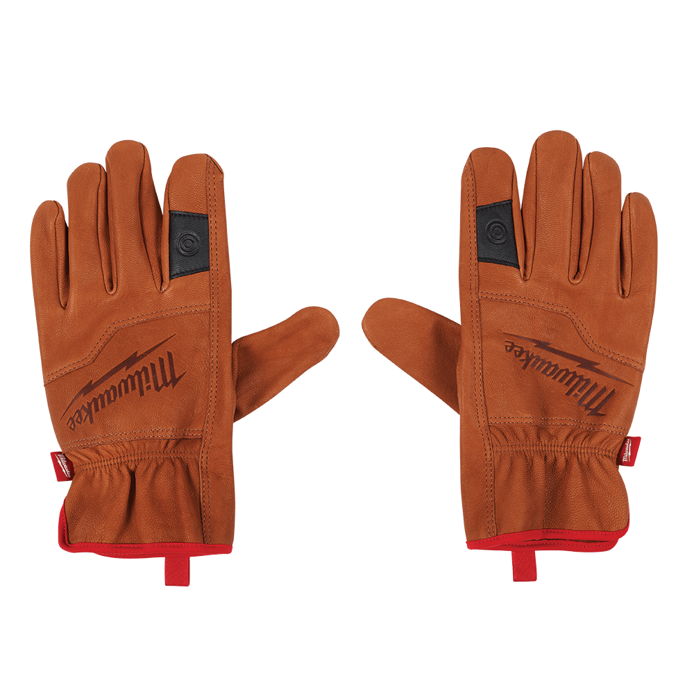Milwaukee Goatskin Leather Gloves 1 Pack - L - 48730012 - Available at Power Tool Specialists, Carlton, Victoria, Australia.