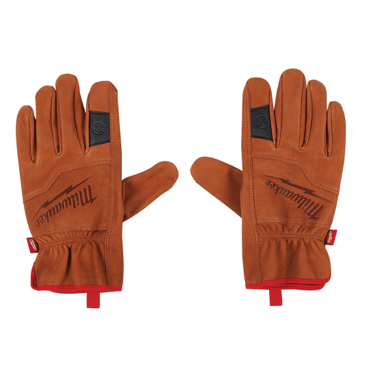Milwaukee Goatskin Leather Gloves 1 Pack - XL - 48730013 - Available at Power Tool Specialists, Carlton, Victoria, Australia.