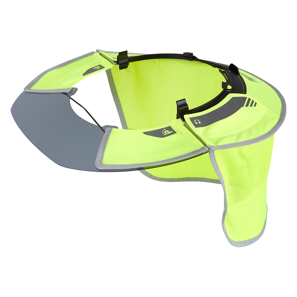 Milwaukee BOLT Sun Visor And Sunshade 1 Pack - Yellow - 48731072A - Available at Power Tool Specialists, Carlton, Victoria, Australia.